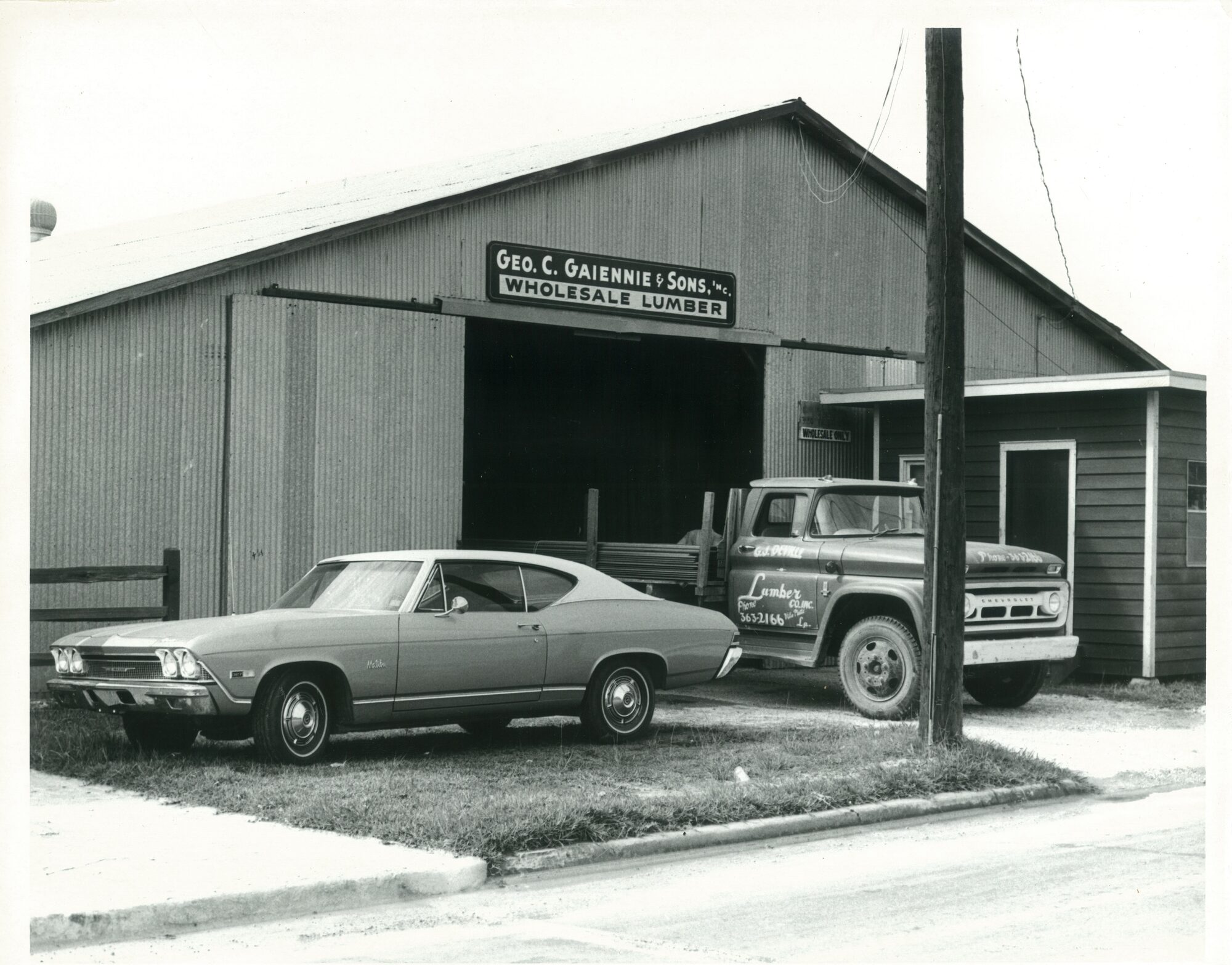 Geo. C. Gaiennie and Sons Wholesale Lumber, Opelousas Louisiana